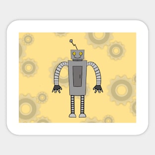 April Gear Robot Sticker